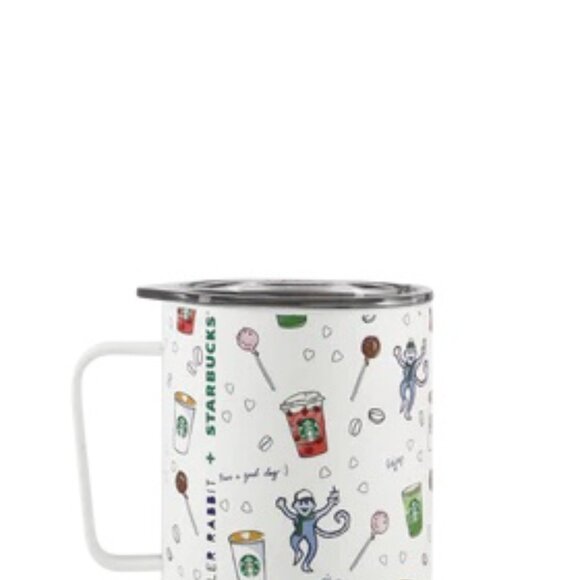 Starbucks x Roller Rabbit Coffeehouse Bonanza Mug with Lid & Spout/ 12 fl. oz - Picture 2 of 4
